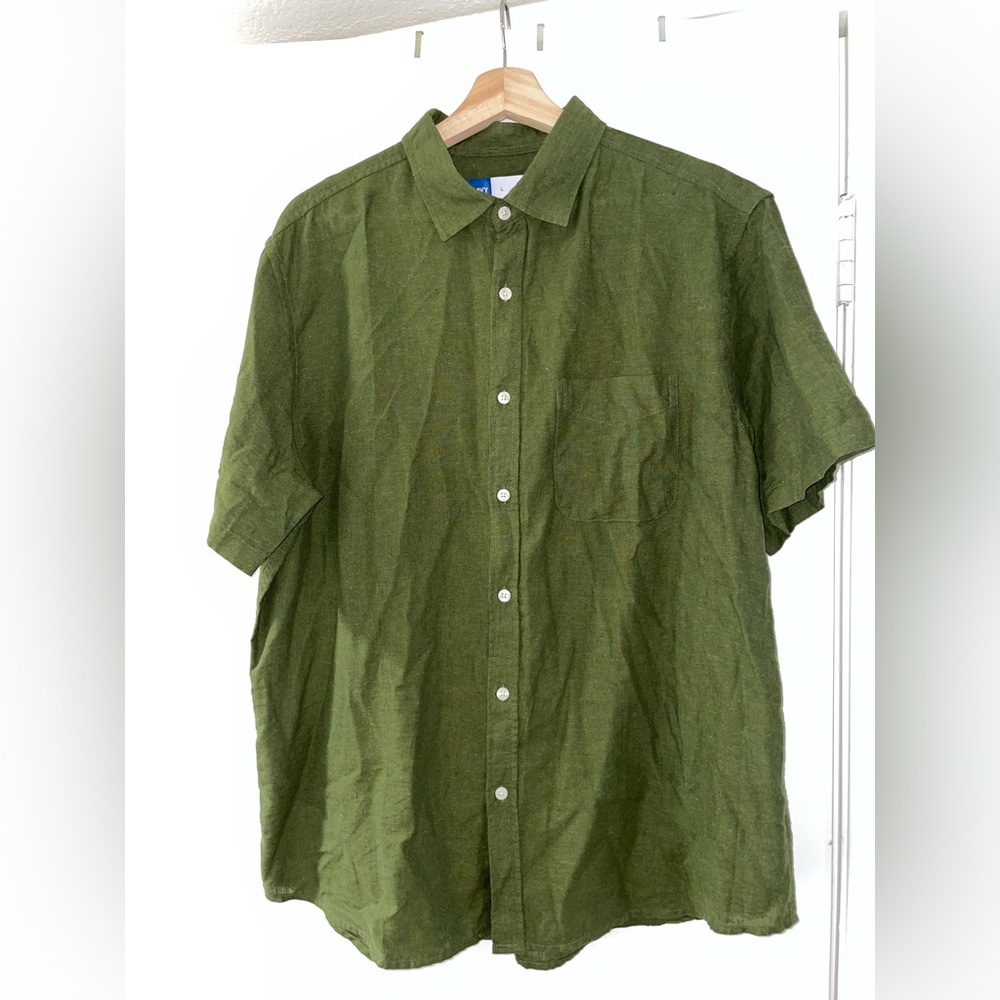 NWOT Linen Button-Down Shirt